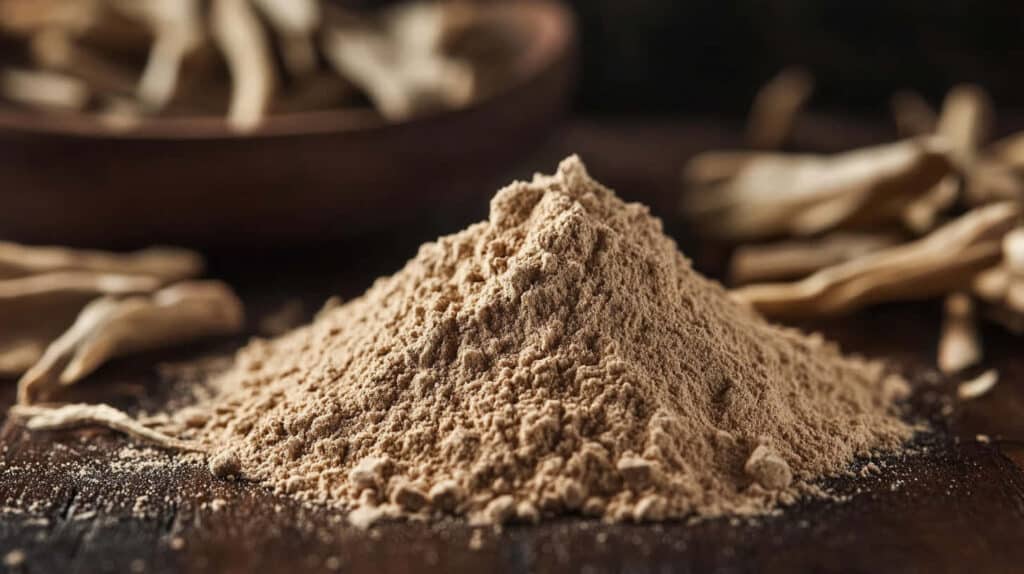 kava root ground into powder