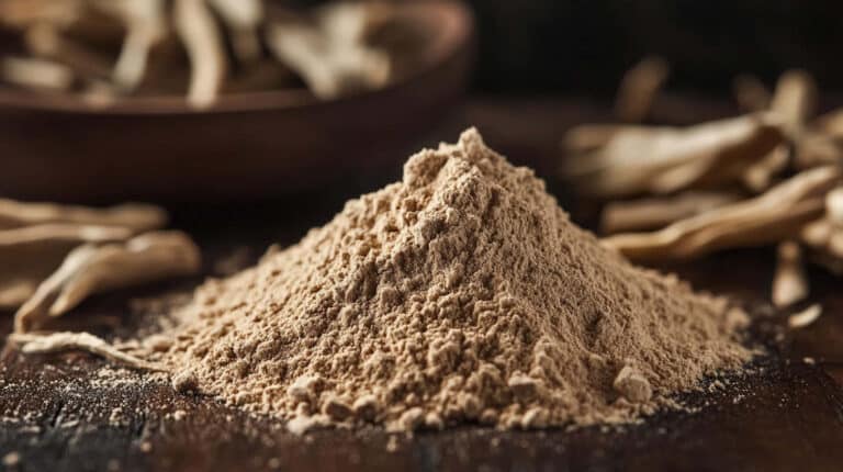 kava root ground into powder